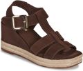 JB Martin Sandalen met sleehak CORA - Bruin
