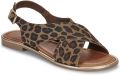 JB Martin Platte sandalen DUTA - Bruin