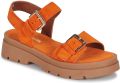 JB Martin Platte sandalen DELIA - Oranje