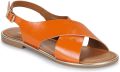 JB Martin Platte sandalen DUTA - Oranje