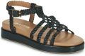 JB Martin Sandalen met sleehak LIMBO - Zwart