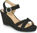 JB Martin Sandalen met sleehak QUERIDA - Zwart