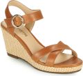 JB Martin Sandalen met sleehak QUERIDA - Bruin