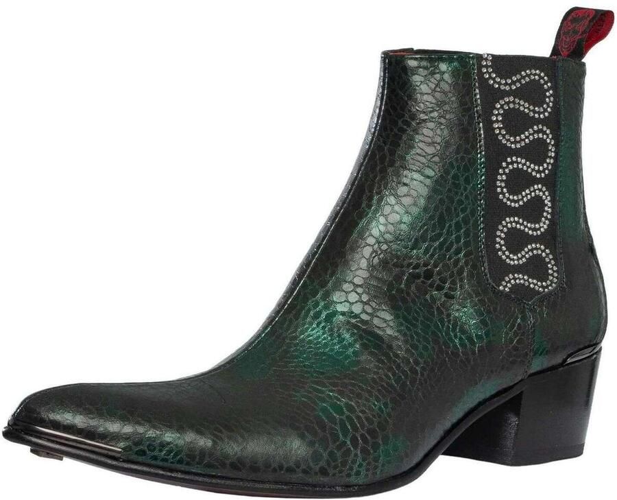 Jeffery-West Laarzen Snake Nayade leren Chelsea-laarzen