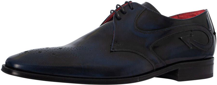 Jeffery-West Nette schoenen Arrow Derby gepolijste leren schoenen