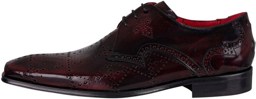 Jeffery-West Nette schoenen Derby Brogue gepolijste lederen schoenen