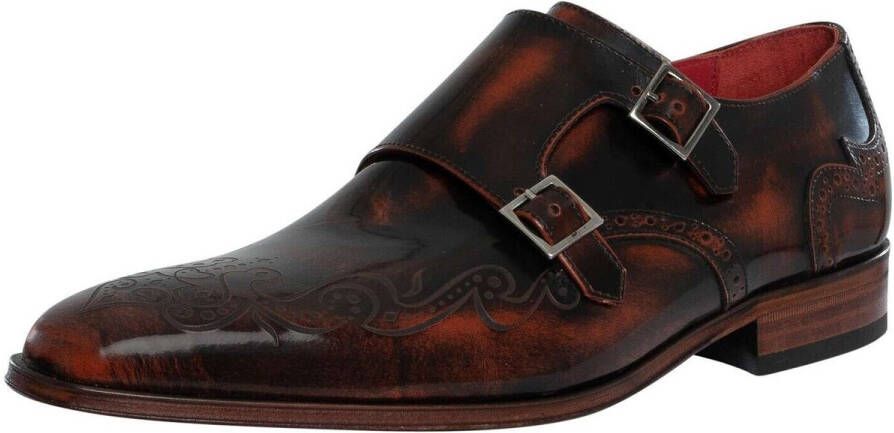 Jeffery-West Nette schoenen Monk lederen schoenen