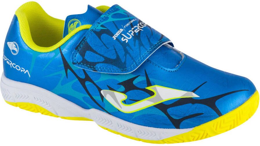 Joma Super Copa Jr 2504 IN SCJS2504INV voor een jongen Blauw Indoorschoenen