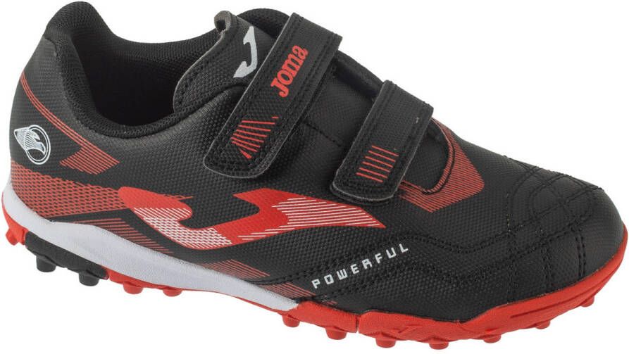 Joma Powerful Jr 25 POJW TFV voor een jongen Zwart Indoorschoenen