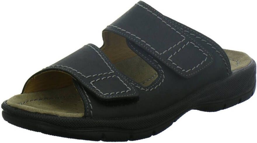 Jomos Slippers zomerschoen slippers klittenbandschoen met twee klittenbandsluitingen