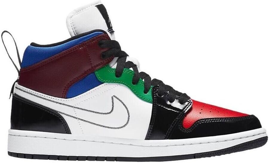 Nike Air Jordan 1 Mid SE Black White Multi-Color - Foto 2