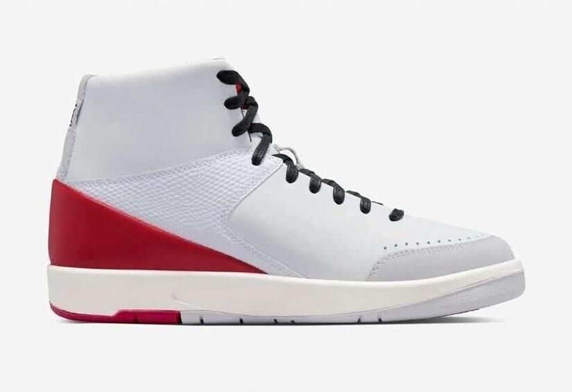 Jordan Wmns Air 2 Retro Se X Nina Chanel White Gym Red White Gym Red Schoenmaat 40 1 2 Sneakers DQ0558 160 - Foto 3