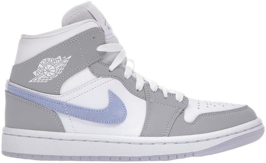 Nike Air Jordan 1 Mid Wolf Grey Aluminum (W) BQ6472-105 GRIJS Schoenen - Foto 5