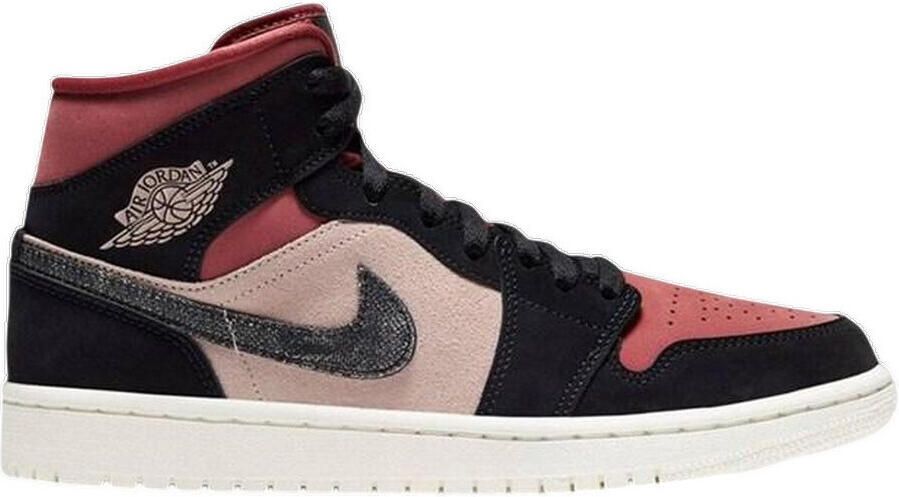 Nike Hoge Sneakers Baskets Air Jordan 1 Mid Canyon Rust cuir de haute qualité