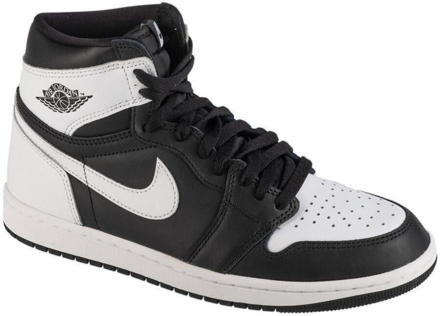 Air Jordan Nike 1 Retro High OG Black & White Heren Sneakers Basketbal Schoenen Leer DZ5485 - Foto 4