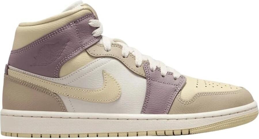 Jordan Air 1 Mid Dames Light Orewood Brown Khaki Taupe Grey Team Gold- Dames Light Orewood Brown Khaki Taupe Grey Team Gold