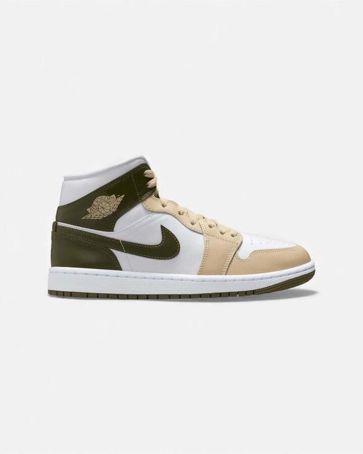 Nike Hoge Sneakers Jordan 1 Mid Military Drab (Women's)