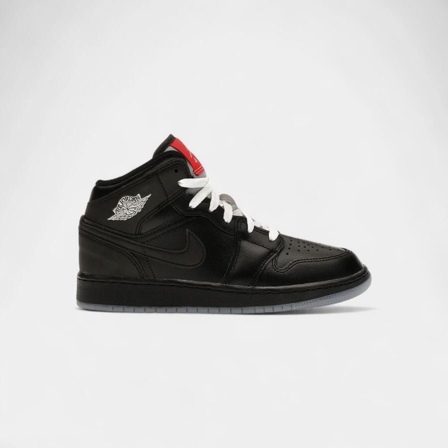 Nike Hoge Sneakers Jordan 1 Mid SE Black Metallic Reimagined (GS)