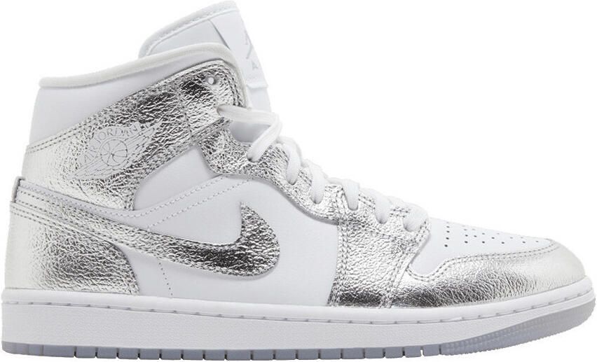Nike Hoge Sneakers Jordan 1 Mid SE Metallic Silver ( 's)
