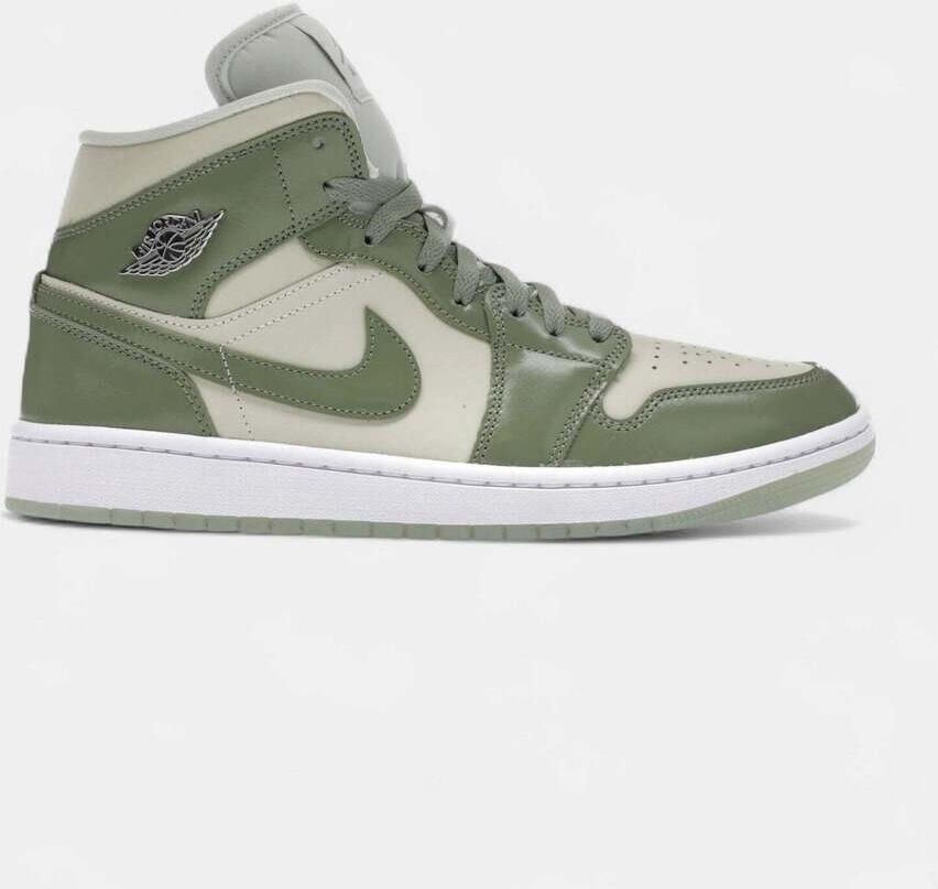 Nike Hoge Sneakers Jordan 1 Mid SE Sea Glass Oil Green (Women's)