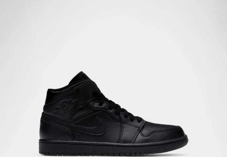 Nike Hoge Sneakers Jordan 1 Mid Triple Black