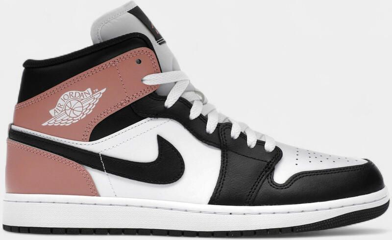 Nike Hoge Sneakers Jordan 1 Mid White Rust Pink Black