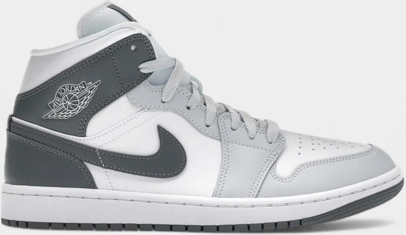 Nike Hoge Sneakers Jordan 1 Mid White Smoke Grey (Women's)