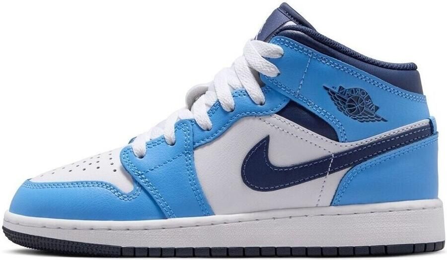 Jordan Air 1 Mid Junior Blauw Kind Blauw