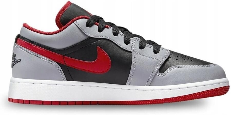 Jordan AJ 1 LO GS Black Ce t Grey White Fire Red Black Ce t Grey White Fire Red - Foto 3