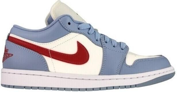 Jordan Wmns Air 1 Low 1 sail dune red blue grey white maat: 36.5 beschikbare maaten:36.5 37.5 36 38 39 40.5 41 42.5 43 44 - Foto 5