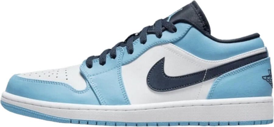 Jordan Nike Air 1 Low(GS ) White DK Powder Blue Obsidian 553560 144 EUR - Foto 2