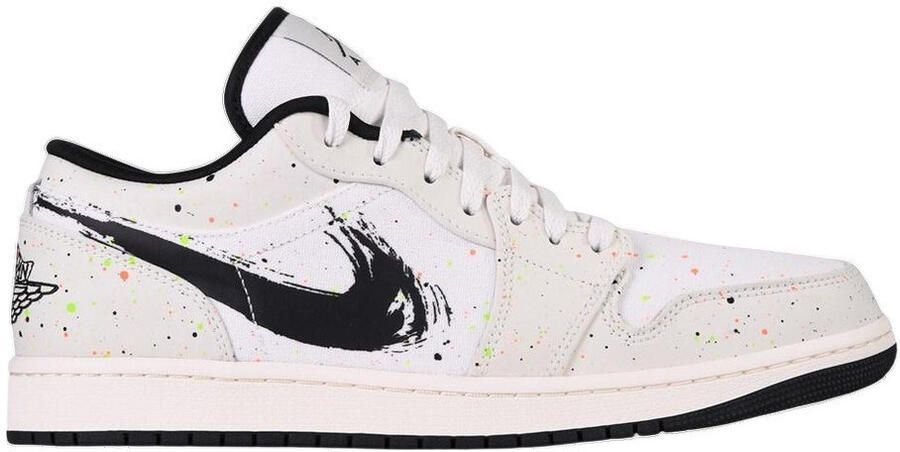 Nike Lage Sneakers Baskets Air Jordan 1 Low SE Brushstroke esthétique unique