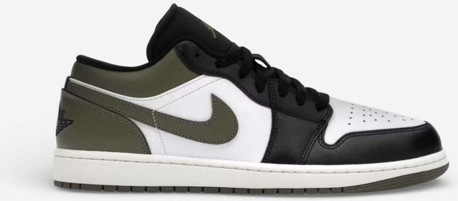 Nike Lage Sneakers Jordan 1 Low Black Toe Medium Olive
