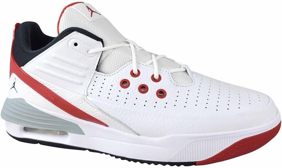 Jordan Max Aura 5 White Varsity Red Wolf Grey Black- Heren White Varsity Red Wolf Grey Black - Foto 2