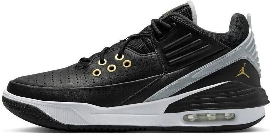 Jordan Max Aura 5 Black White Wolf Grey Metallic Gold- Heren Black White Wolf Grey Metallic Gold