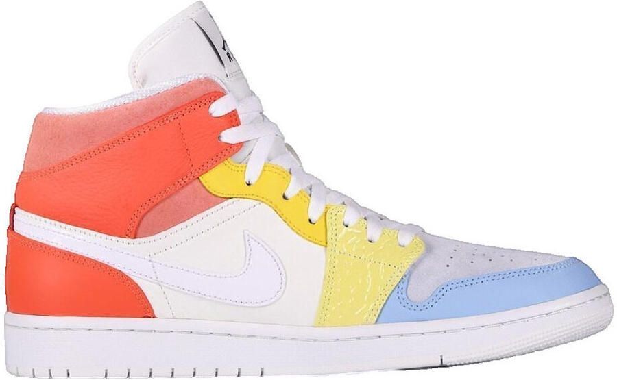 Nike Sneakers Baskets Air Jordan 1 Mid cuir