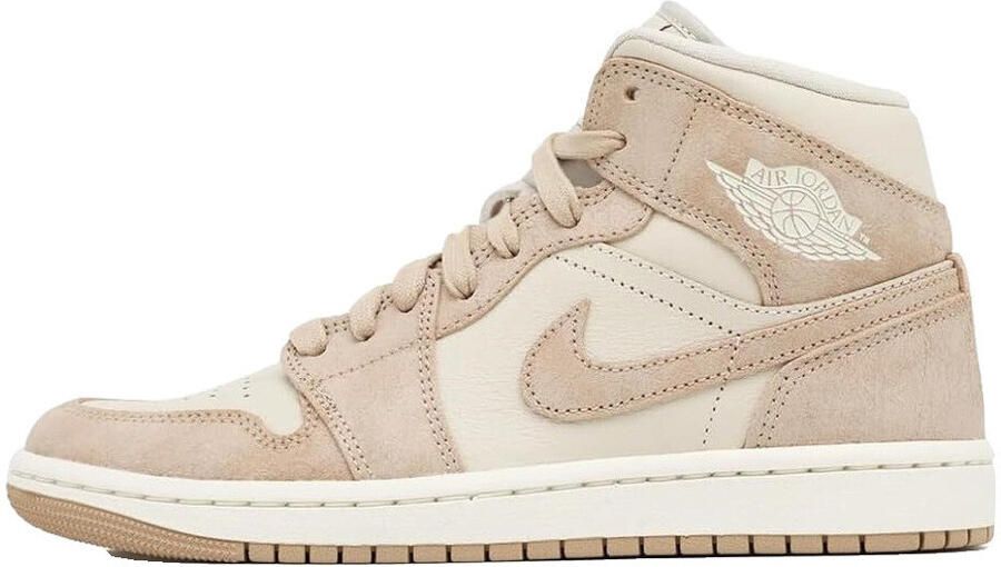 Jordan Air 1 Mid Dames Legend Light Brown Sail Legend Medium Brown- Heren Legend Light Brown Sail Legend Medium Brown