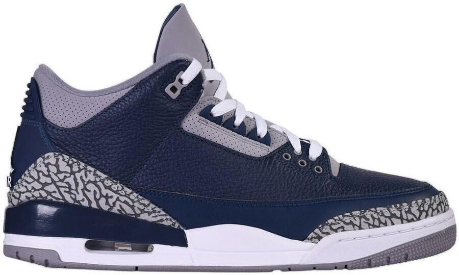 Nike Sneakers Baskets Air Jordan 3 Retro Georgetown cuir