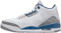 Nike Sneakers Baskets Air Jordan 3 Retro Wizards cuir - Grijs