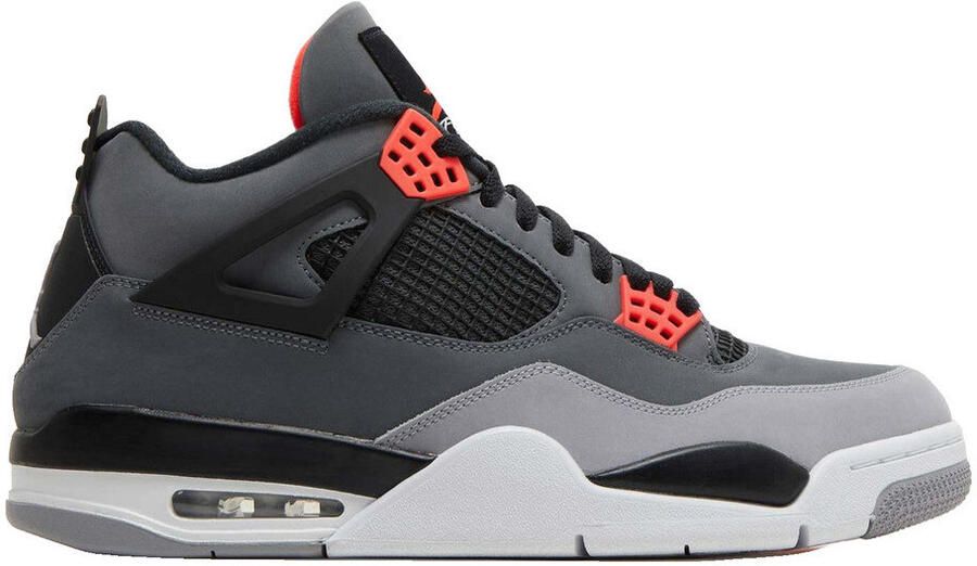 Nike Sneakers Baskets Air Jordan 4 Retro Infrared daim anthracite