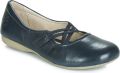 Josef Seibel Ballerina's met riempje Fiona 39 Feestelijke schoen slipper comfortschoen met gekruiste elastiek - Blauw
