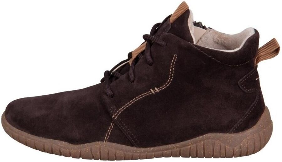 Josef Seibel WYNONA 05 Hoge sneakers Veterboots Dames veterschoenen Dames sneakersHalf-hoge schoenenBarefoot Bruin - Foto 4