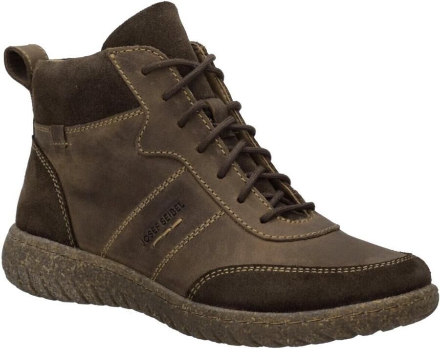 Josef Seibel ANGELINA 05 Hoge sneakers Veterboots Dames veterschoenen Dames sneakersHalf-hoge schoenen Bruin - Foto 3