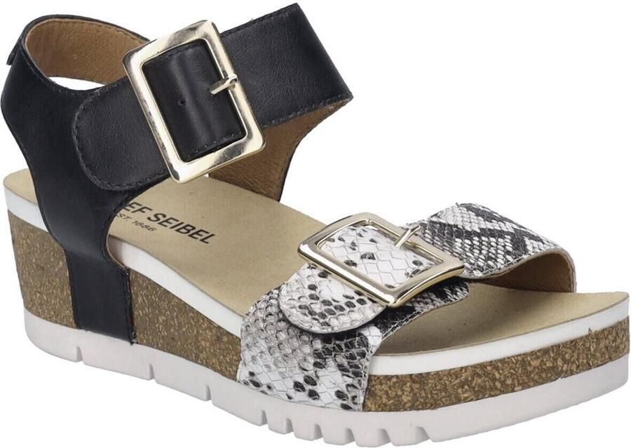 Josef Seibel QUINN~02~~~~~~~~~~~~~~~~~~~~~~ Sandalen met hakDames Sandalen Zwart - Foto 2