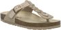 Josef Seibel Hermine Leren Dames Teenslippers Beige - Thumbnail 2
