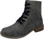 Josef Seibel Hoge veterschoenen SIENNA 82 met modieuze krantenprint - Thumbnail 2