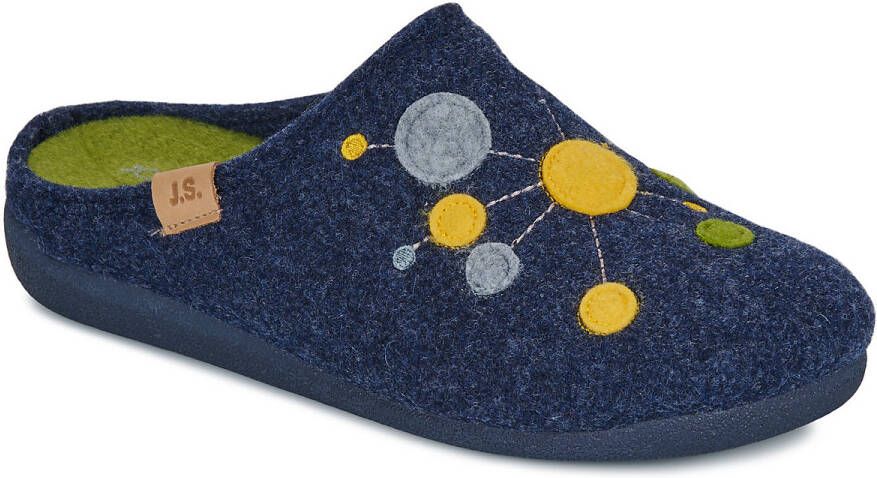 Josef Seibel Pantoffels Cara 02 Pantoffel slipper met kleurrijke versiering