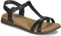 Josef Seibel FABRICIA~01~~~~~~~~~~~~~~~~~~~ Platte sandalenDames Sandalen Zwart - Thumbnail 2