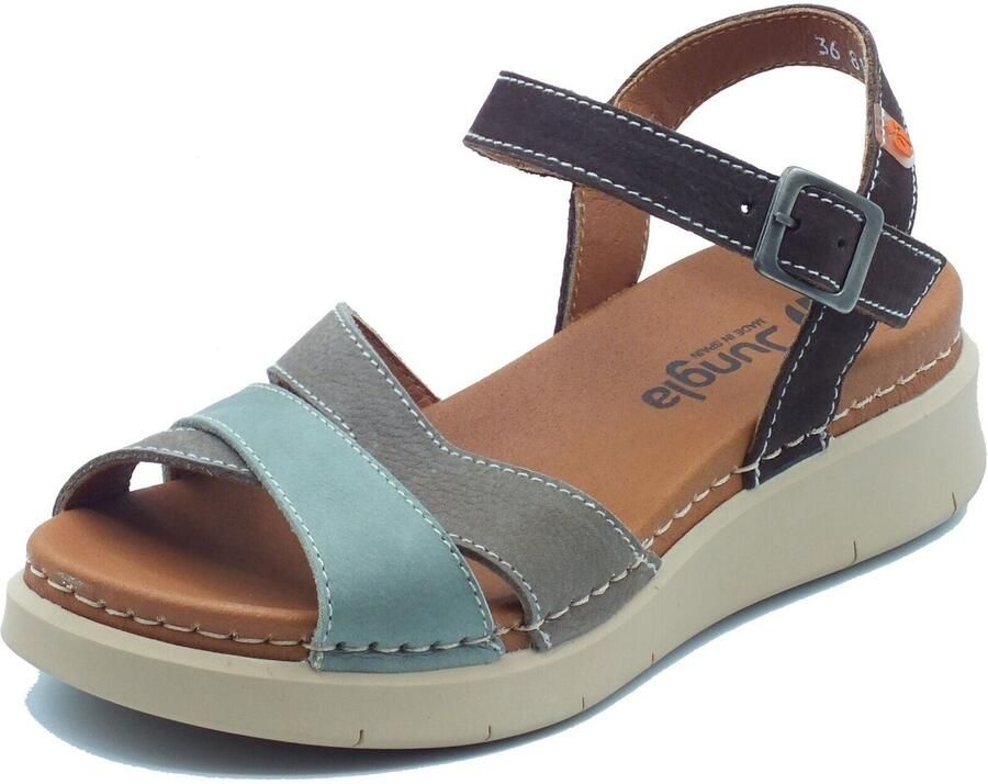 Jungla Sandalen met sleehak 8181 Samoa Jade Puppy