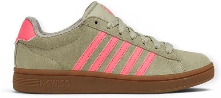 K-Swiss Court Tiebreak II SDE leren damesschoenen 99492-059-M grijs - Foto 2